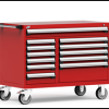 Heavy-Duty Mobile Cabinet, Multi-Drawers (48"W x 24"D x 37 1/2"H), 12 Drawers with Partitions
